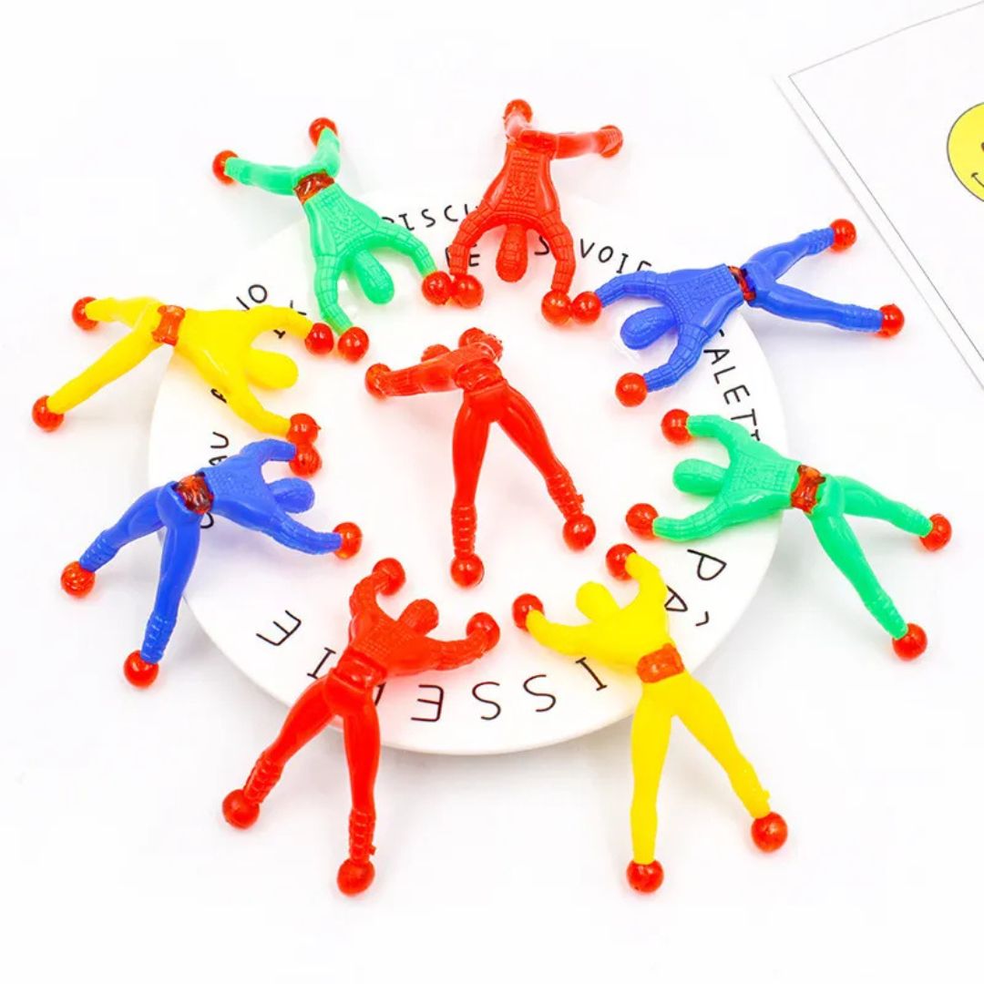 10er Set Kletterspielzeug für Kinder – Klebrige Figuren