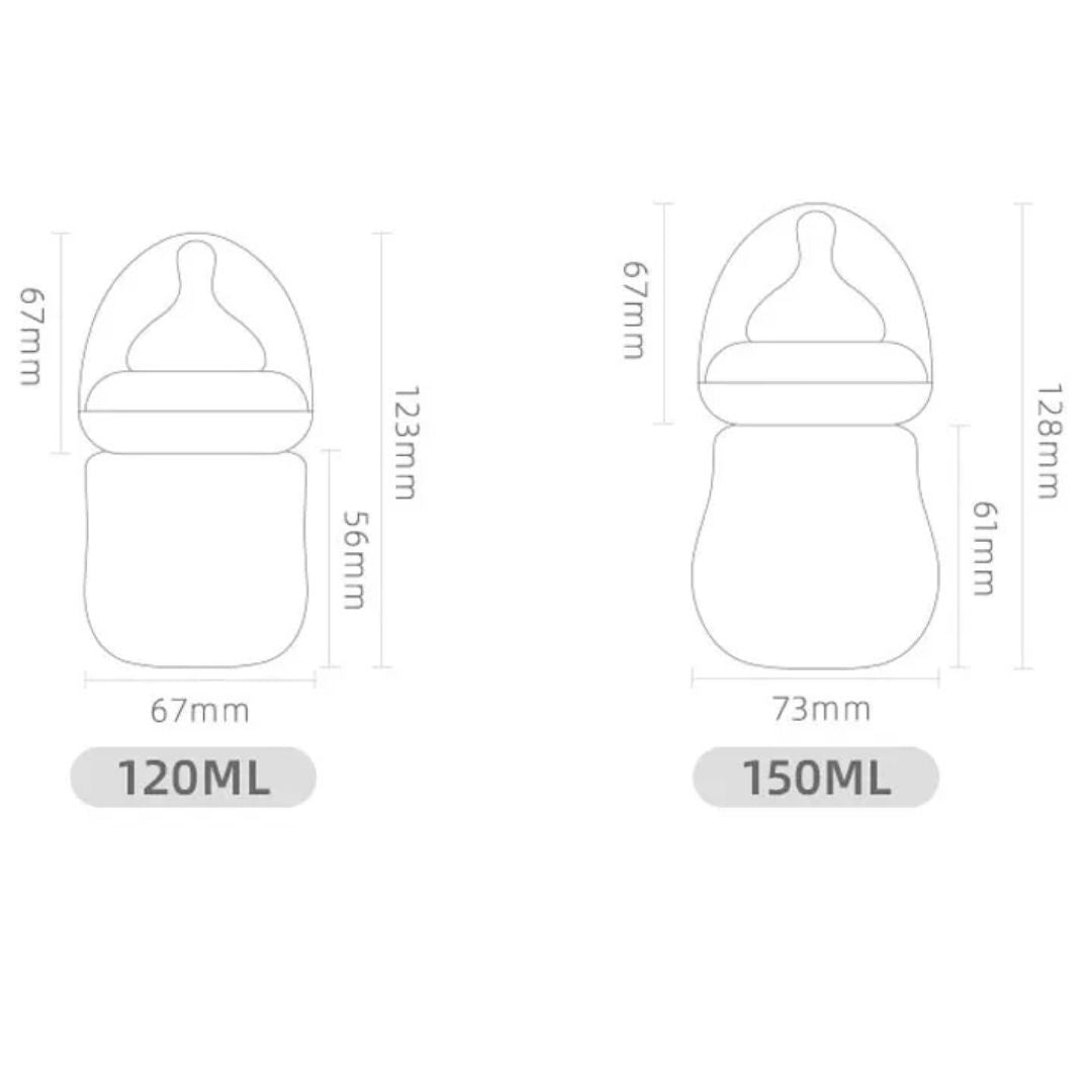 BPA-freie Anti-Kolik Flasche für Neugeborene – Babyflasche mit Soft-Sauger
