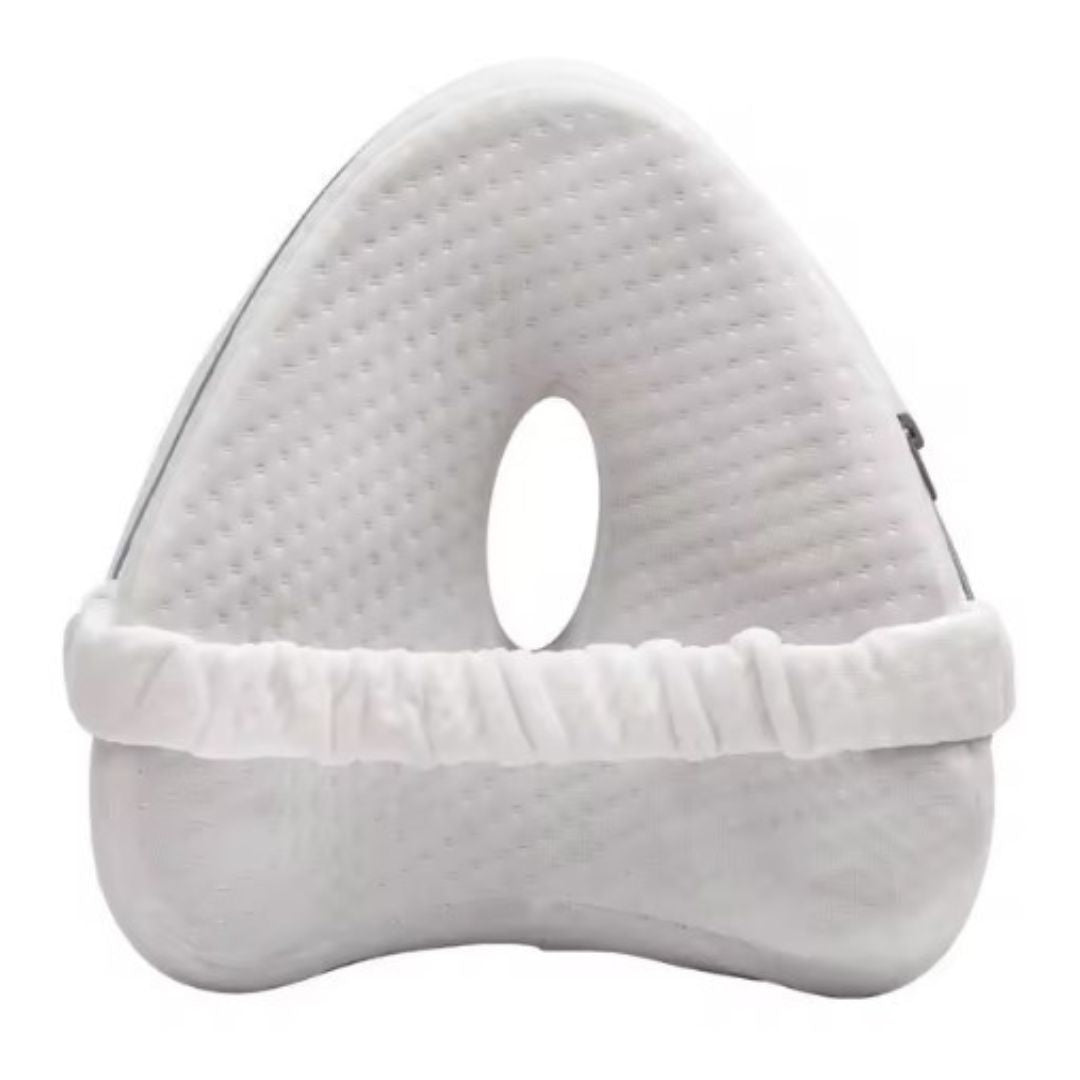 Ergonomic sleeping pillow for optimal back comfort