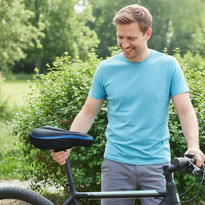 Bequemer Fahrradsattel mit druckentlastendem Schaum
