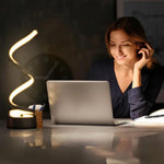 Elegante Spiral-LED-Tischlampe – Touch-Dimmfunktion