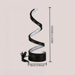 Elegante Spiral-LED-Tischlampe – Touch-Dimmfunktion