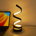 Elegante Spiral-LED-Tischlampe – Touch-Dimmfunktion