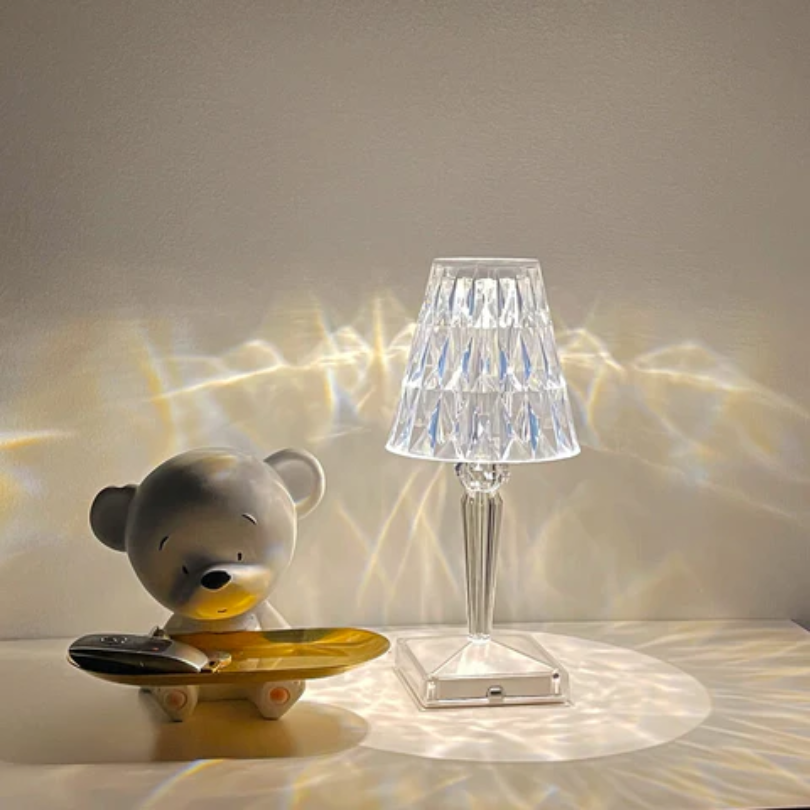 Elegante Tischlampe im Kristall-Look - GlanzLicht