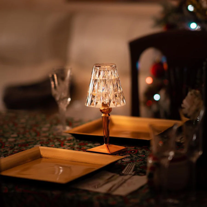 Elegante Tischlampe im Kristall-Look - GlanzLicht