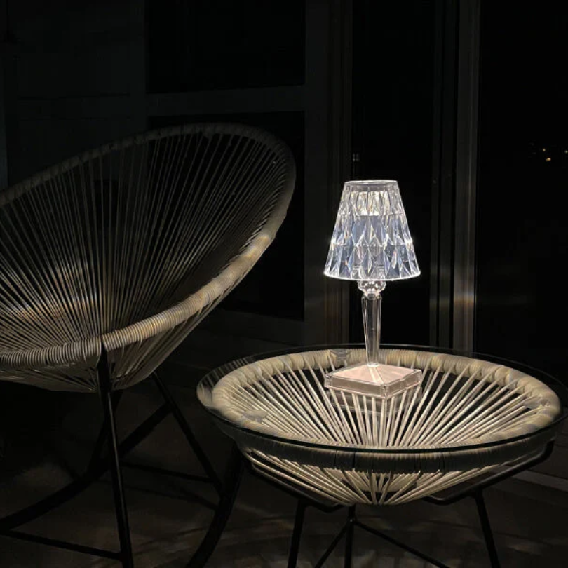 Elegante Tischlampe im Kristall-Look - GlanzLicht