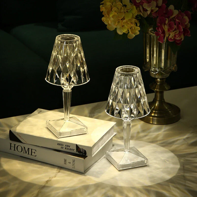 Elegante Tischlampe im Kristall-Look - GlanzLicht