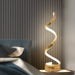 Elegante Spiralförmige LED Tischlampe mit Dimmer – 19W