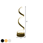 Elegante Spiralförmige LED Tischlampe mit Dimmer – 19W