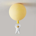 Kinderzimmer Deckenleuchte mit LED im Mond- und Astronauten-Design