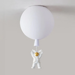 Kinderzimmer Deckenleuchte mit LED im Mond- und Astronauten-Design