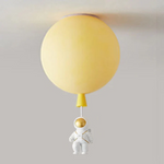 Kinderzimmer Deckenleuchte mit LED im Mond- und Astronauten-Design