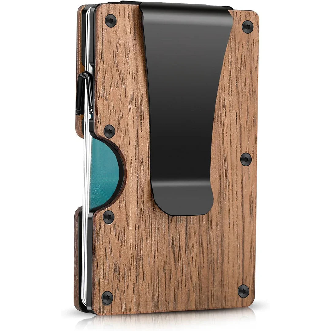 Eleganter Kartenhalter mit Geldclip – RFID-Schutz