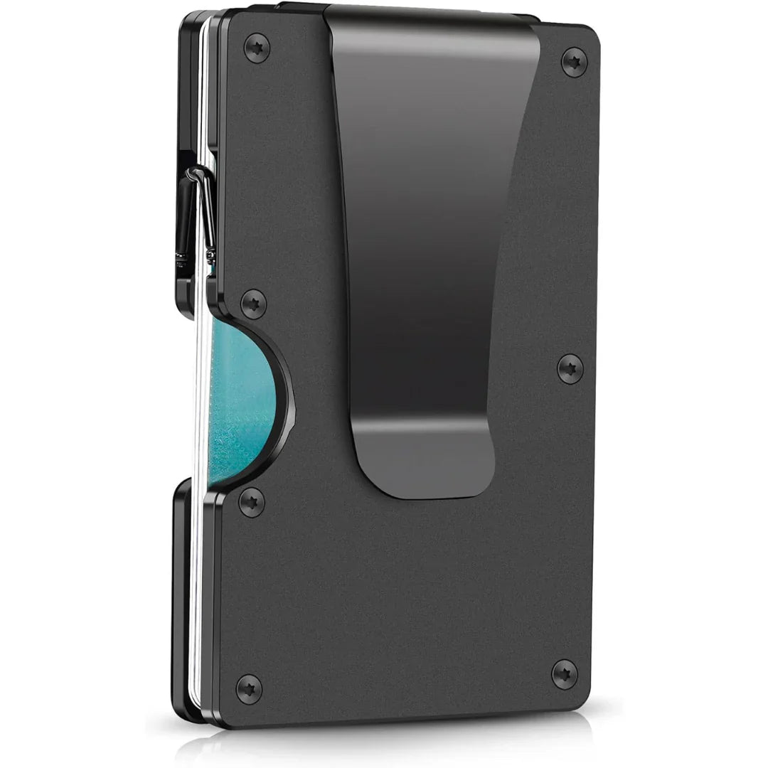 Eleganter Kartenhalter mit Geldclip – RFID-Schutz