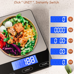 Präzise Küchenwaage mit LCD-Display – Bis zu 15 kg