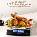 Präzise Küchenwaage mit LCD-Display – Bis zu 15 kg