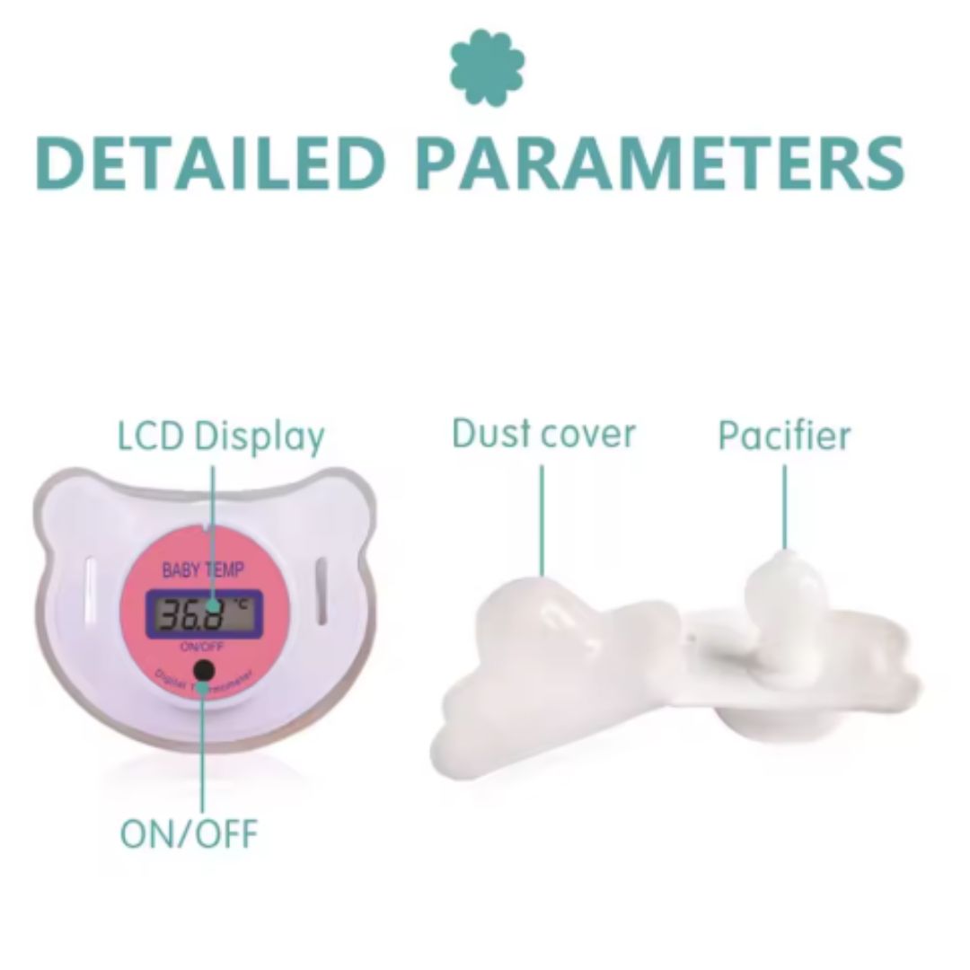 Babythermometer im Schnuller-Design – Digitalanzeige