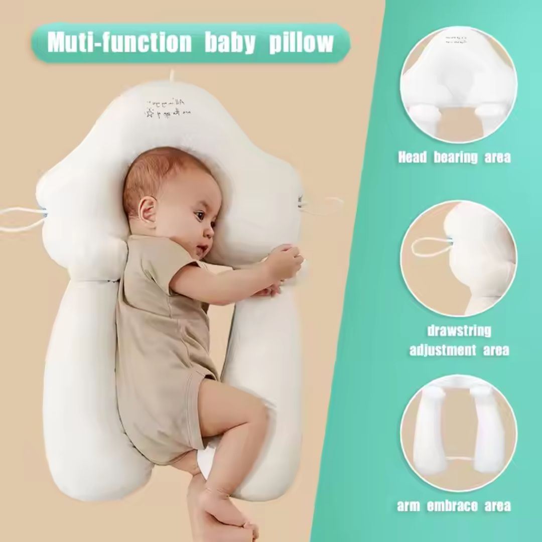 Babyschlafkissen mit ergonomischer Form – Unterstützt gesunden Schlaf