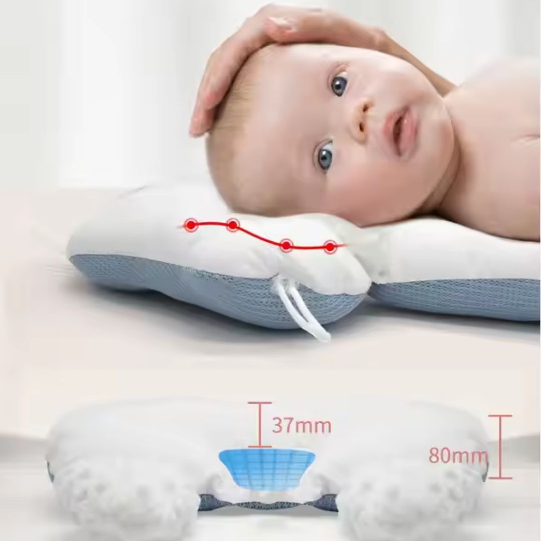 Babyschlafkissen mit ergonomischer Form – Unterstützt gesunden Schlaf