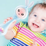 Farbenfrohes Beißspielzeug für Babys im Hasen-Design zur Zahnung