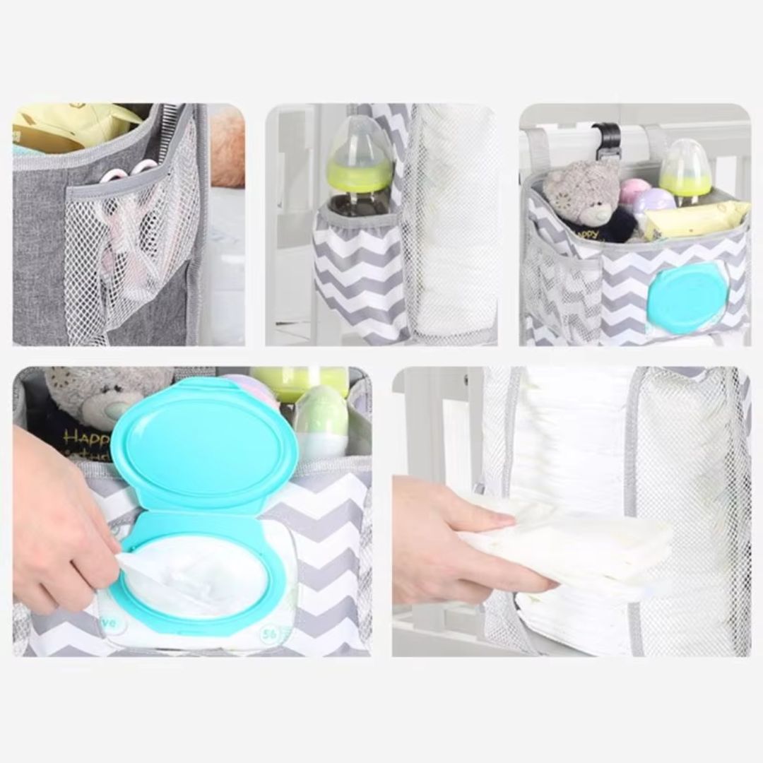 Organizer für Babybett – Hängender Windel- und Wickeltisch-Organizer