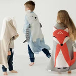 Kuschelige Babydecke mit Tiermuster – 3D-Design für Kinder
