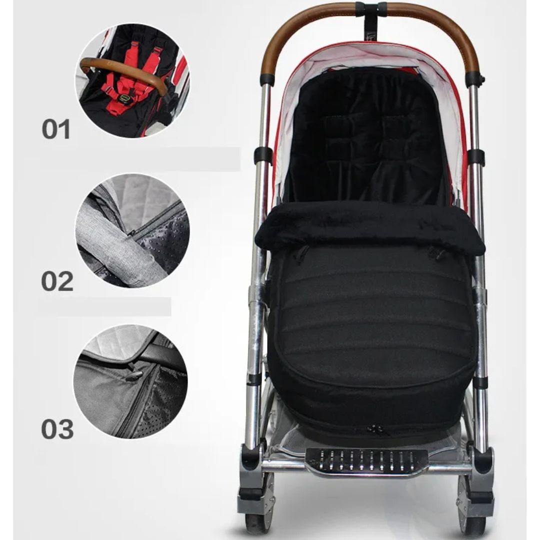 Warmer Fußsack für Babys im Winter – Kinderwagen Schlafsack