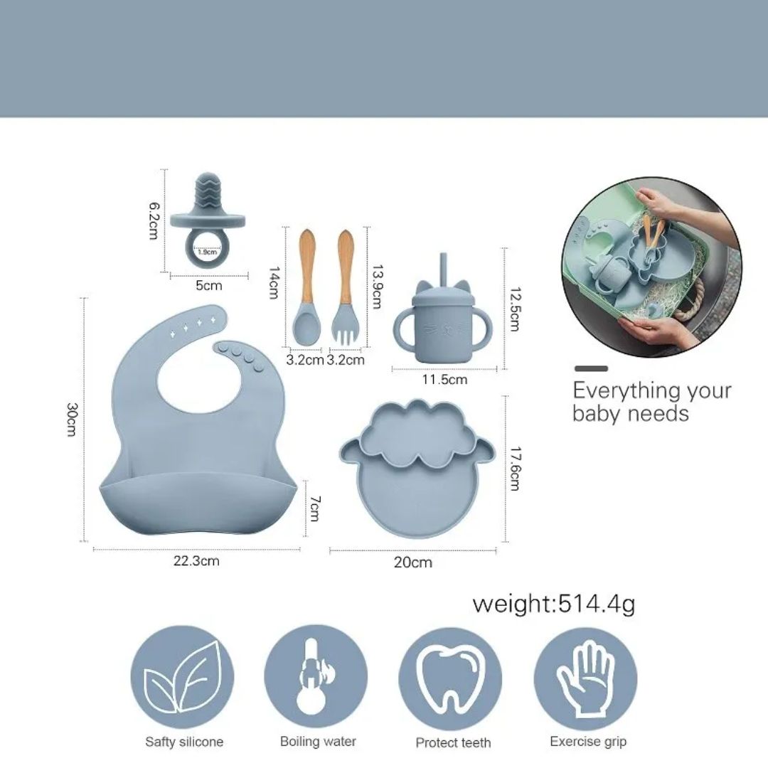 Silikon-Set für Babygeschirr