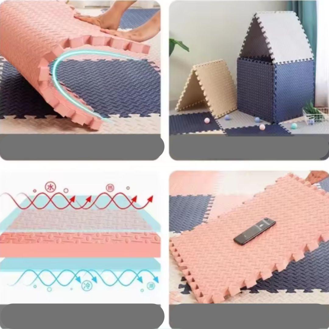 Rutschfeste Puzzlematte aus Schaumstoff – Spielmatte für Kinder und Babys