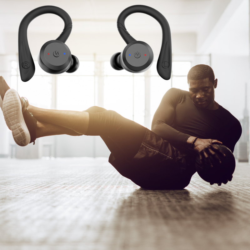 Wasserdichte Sport-Ohrhörer – 20 Stunden Spielzeit und Bluetooth