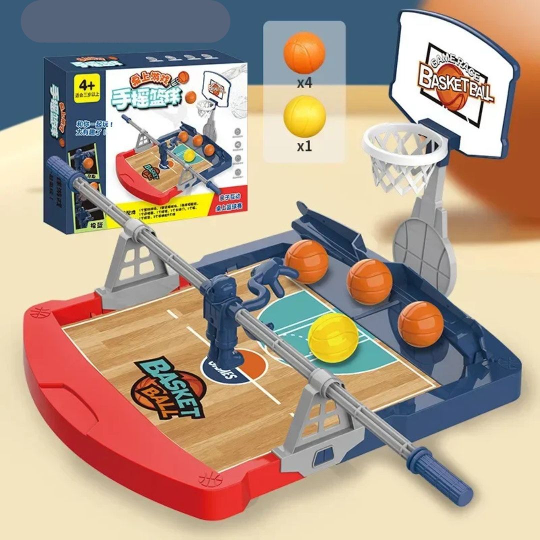 Interaktives Basketballspiel für den Tisch mit Wurfmechanismus