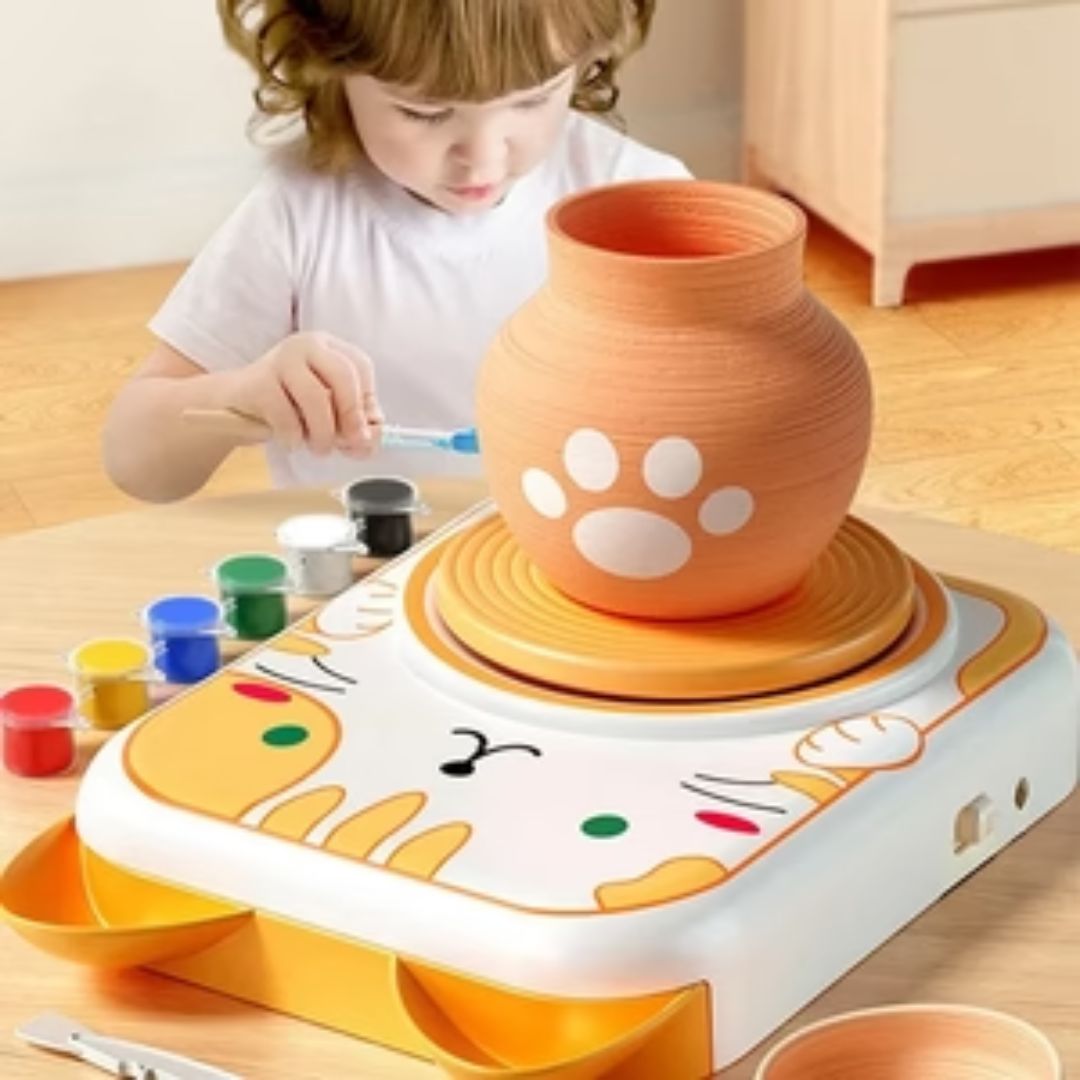 Töpfer-Set für Kinder – Elektrisches Set mit Zubehör