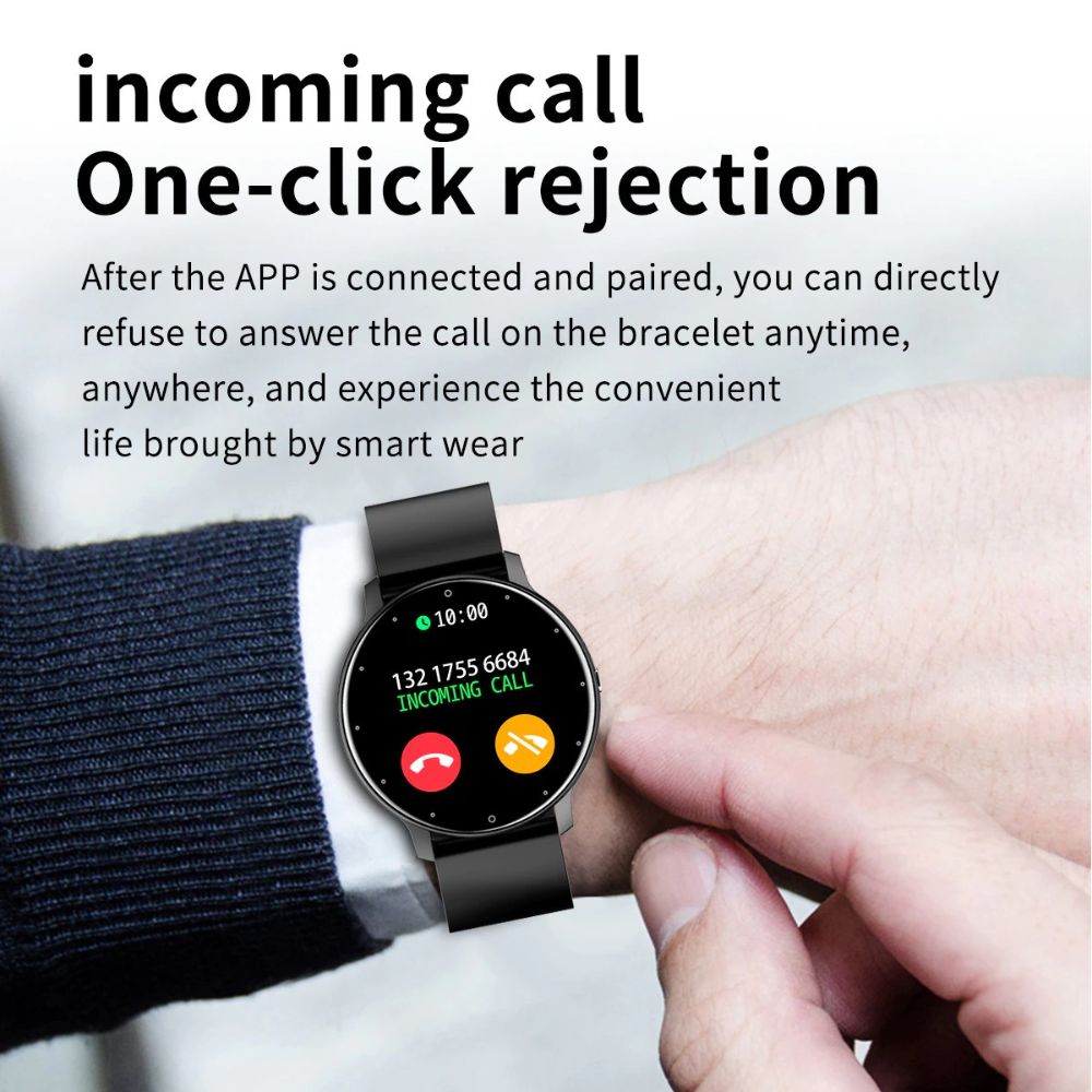 Slim Smartwatch mit Pulsüberwachung – Wasserdicht und Touchscreen
