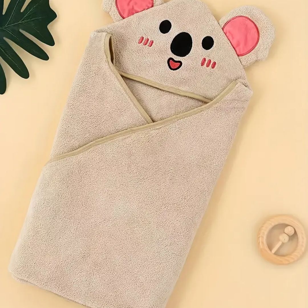 Baby-Badetuch mit Kapuze – Niedliche Tierdesigns für Kinder
