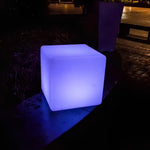Moderne LED-Würfelbeleuchtung für Garten und Balkon mit Fernbedienung