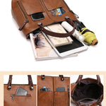 Stylish shoulder bag made of high-quality PU leather for every adventure