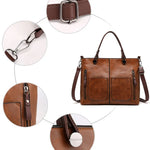 Stylish shoulder bag made of high-quality PU leather for every adventure