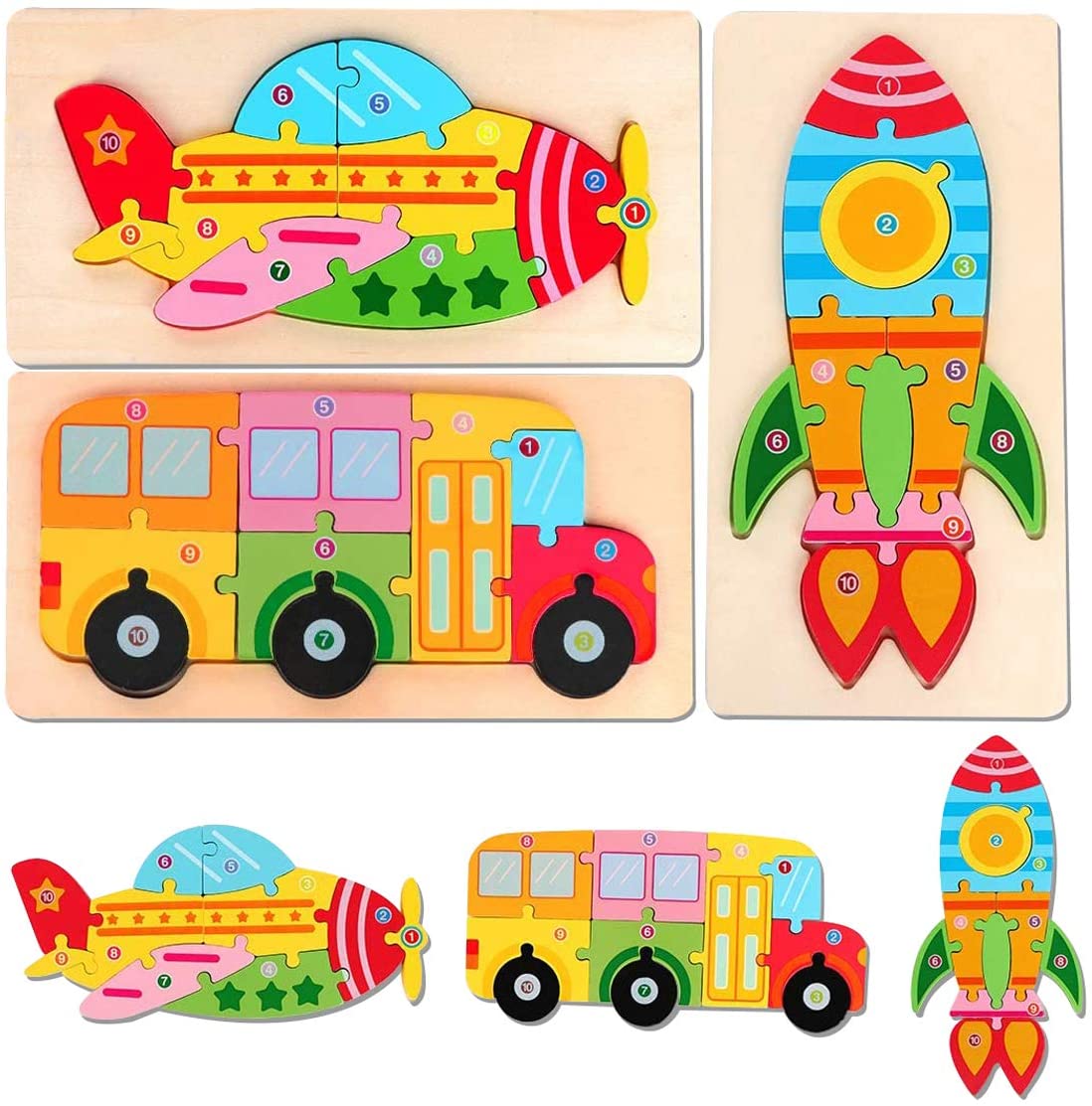 Vehicle Puzzles - Promote Recognition and Skills