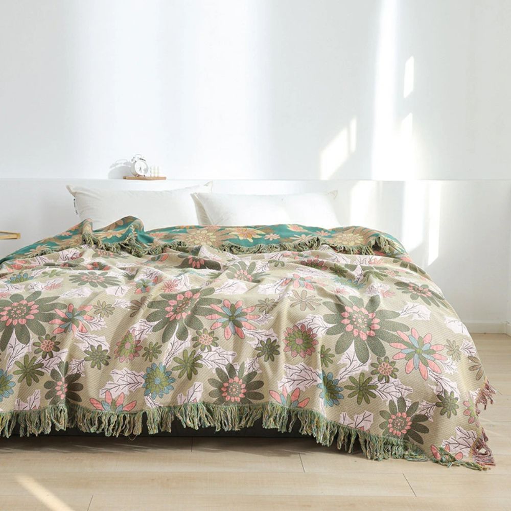 Elegante Wendedecke mit botanischem Design