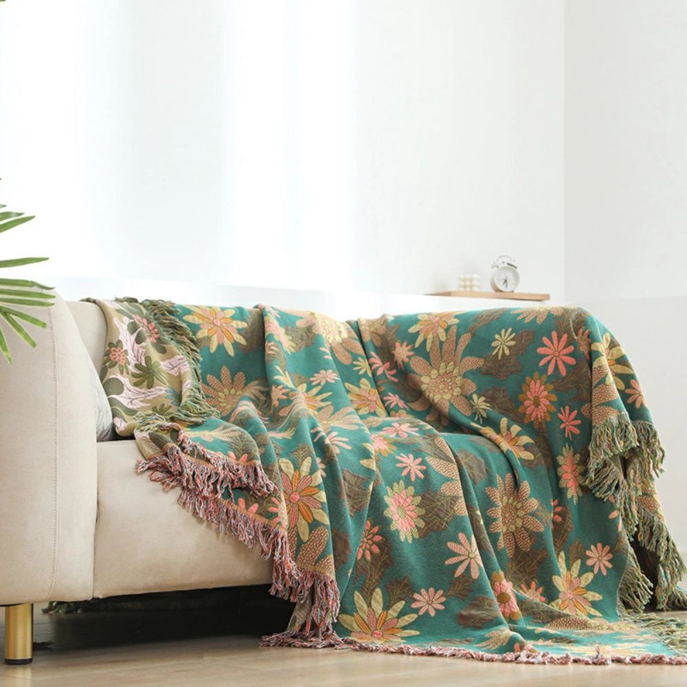 Elegante Wendedecke mit botanischem Design