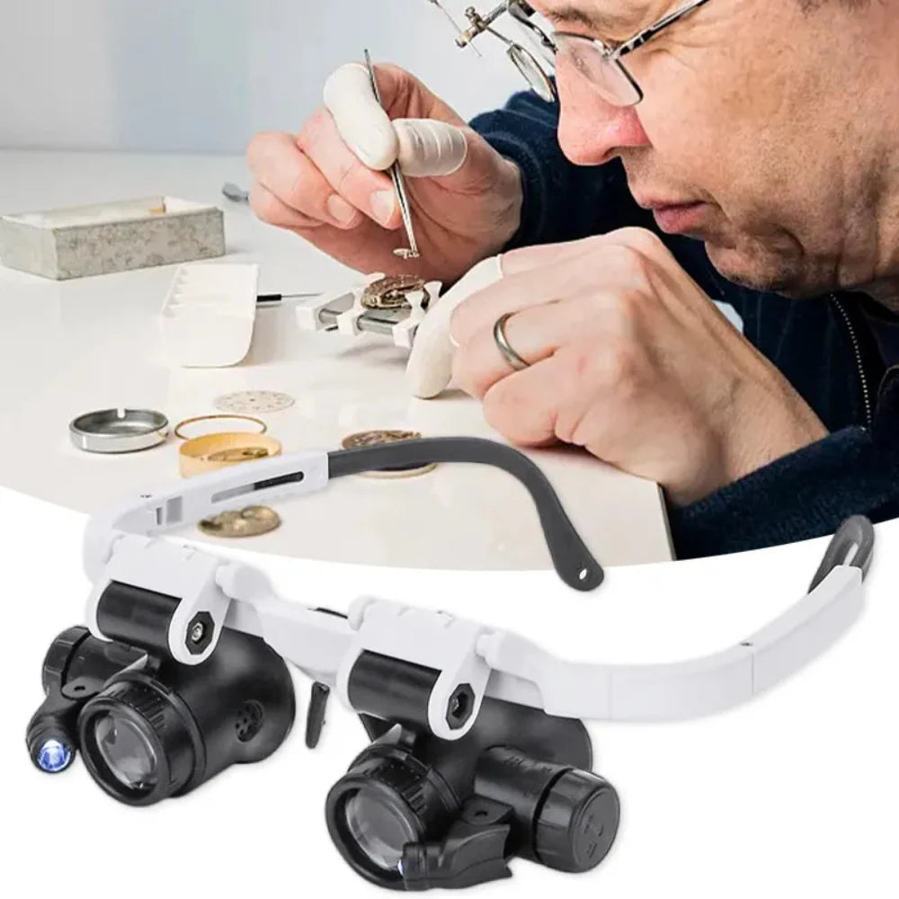 Präzisionslupe mit LED-Beleuchtung für Detailarbeit