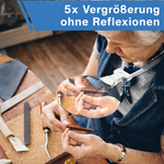 Praktische Lupe mit flexiblem Hals für freihändige Nutzung