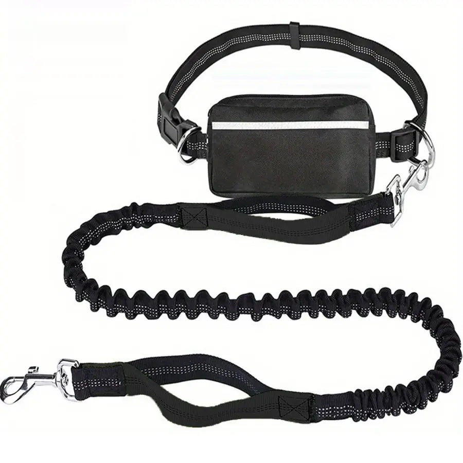 Bequeme Freihand-Hundeleine mit praktischer Tasche