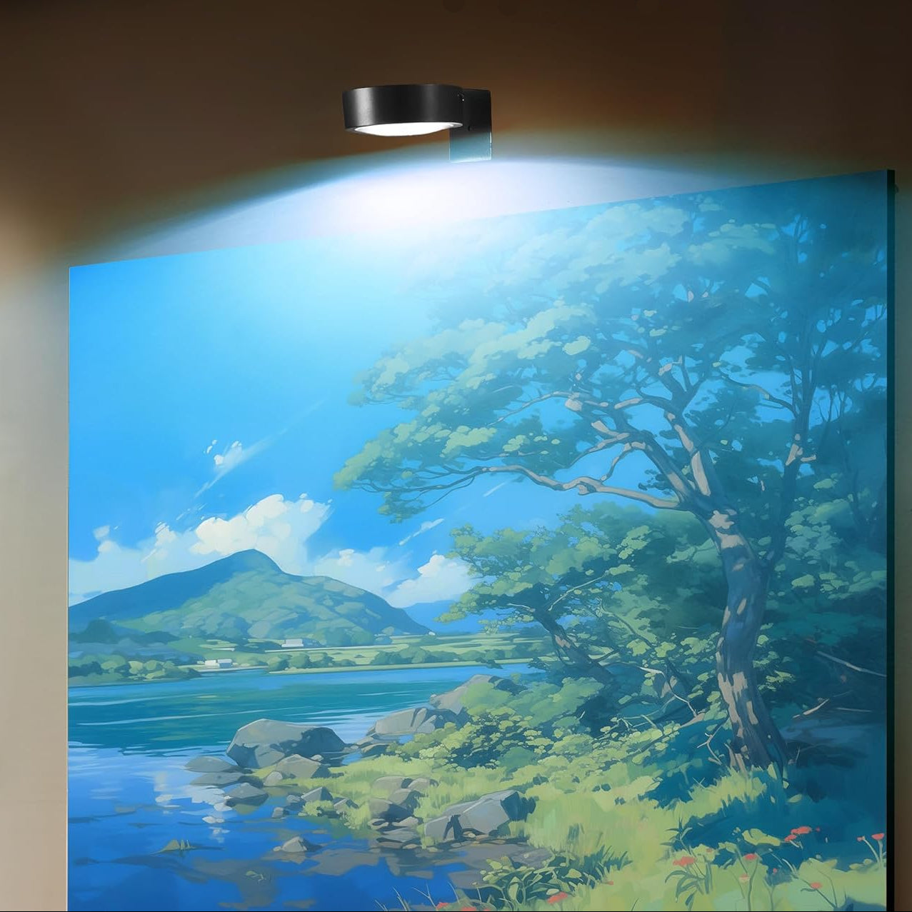 Flexibles Magnetlicht für Kunstwerke und Fotos