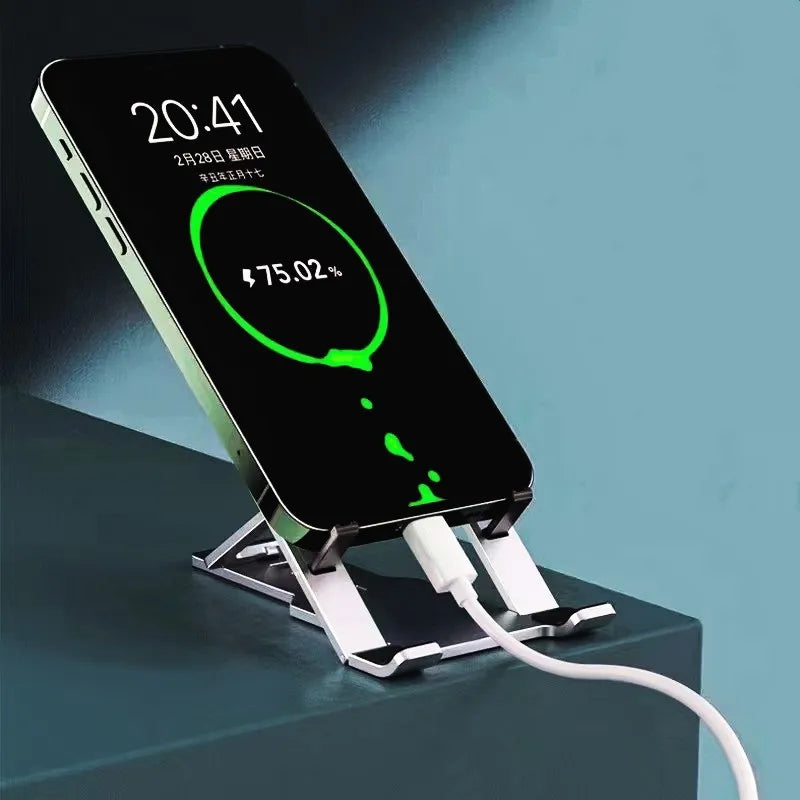 FlexiStand - Adjustable Aluminum Phone Holder with Cooling Function