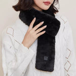 Heat-Flattering Fleece Scarf – USB-Powered Heating Function