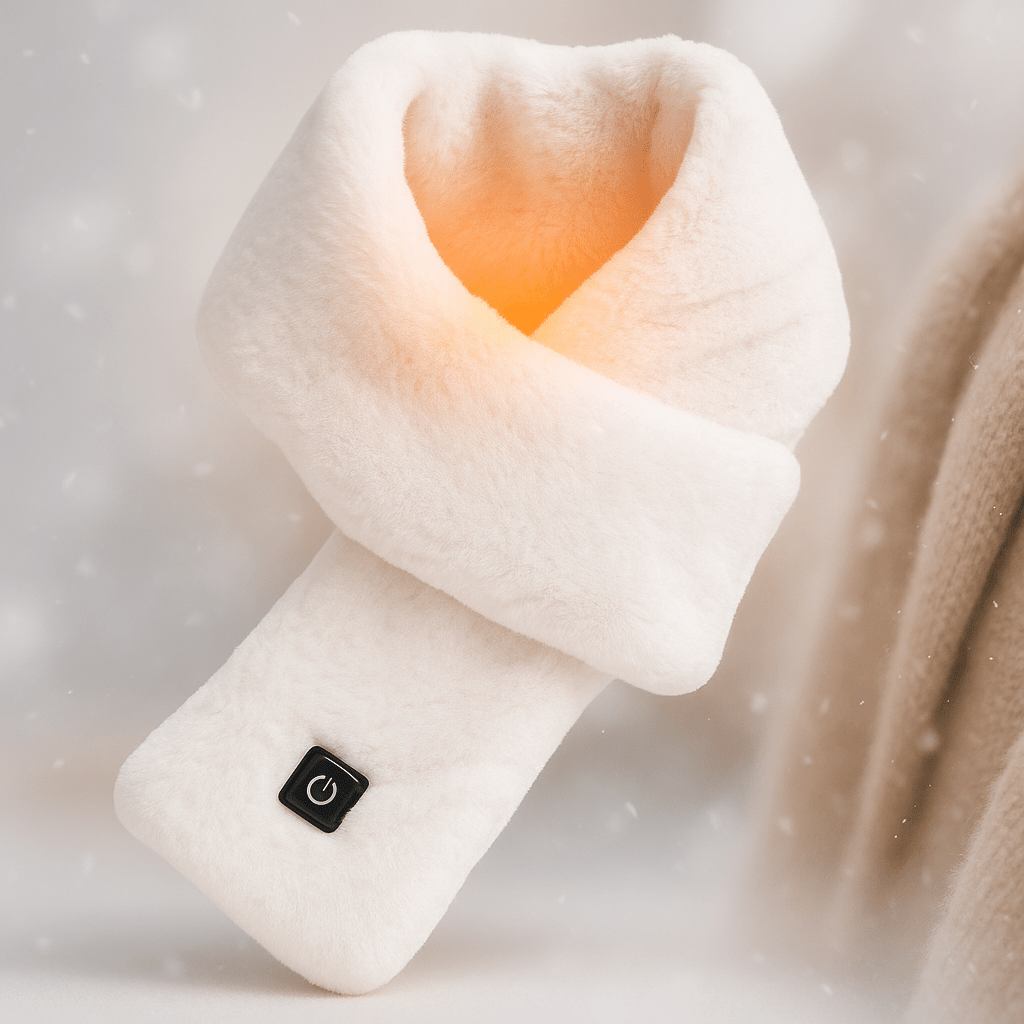 Heat-Flattering Fleece Scarf – USB-Powered Heating Function
