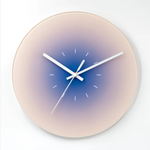 Stilvolle Wanduhr ohne Ticken – Sonnenuntergangsdesign