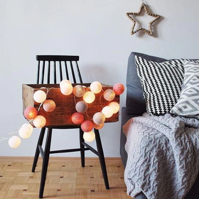 LumiKugel | Baumwollball-Lichterkette für stimmungsvolle Akzente
