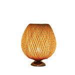 Elegante Tischlampe aus Bambus für Wohn- und Schlafzimmer